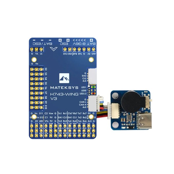 MATEK H743-WING V3 ArduPilot INAV 3-8S H743 controllore di volo 30.5x30.5mm per aereo RC multirotore ad ala fissa droni